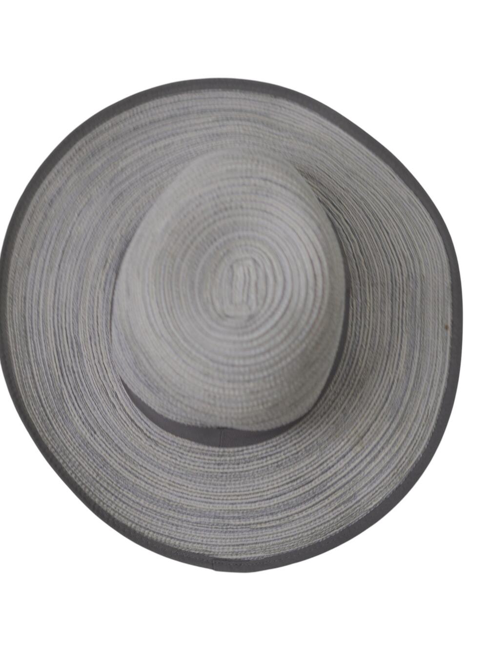 Solar Escape Gray Wide Brim Sun Hat One Size Packable Summer Beach Travel EUC